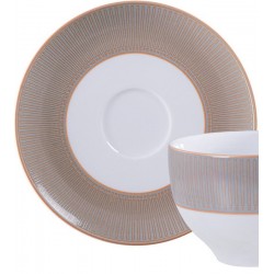Xícara 185ml Chá Aurum Em Porcelana Decorada Tramontina